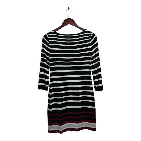 3/4 sleeve striped dress by White House Black Market.  Size small - Picture 2 of 3